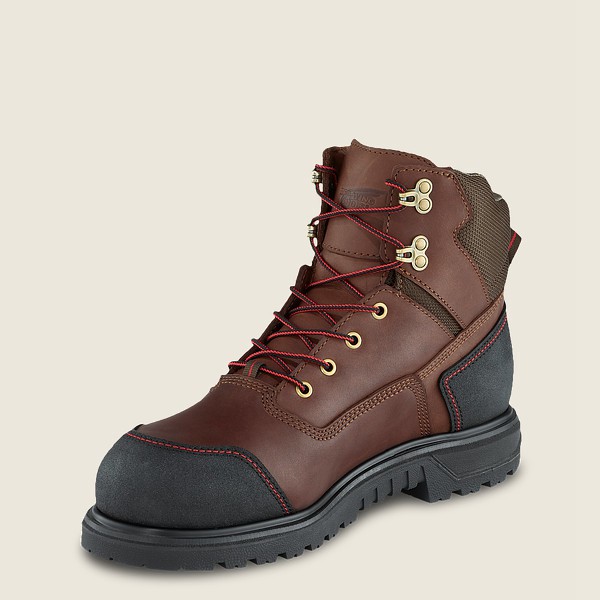 Bottes de Travail Red Wing - Brnr Xp - 6-Inch Waterproof Soft Toe - Marron/Noir - Homme 237UHWMBD